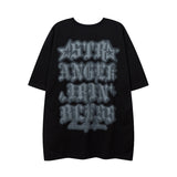 Men T Shirt Vintage Graffiti Bottoming T-shirt Hip Hop Short Sleeve
