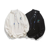 Unisex Hoodie Vintage Top Men's and Women's Loose-Fitting Casual Pullover Coat