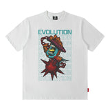 Men's T Shirt Personalized Printed Short-Sleeved T-shirt Men's and Women's Ins Loose