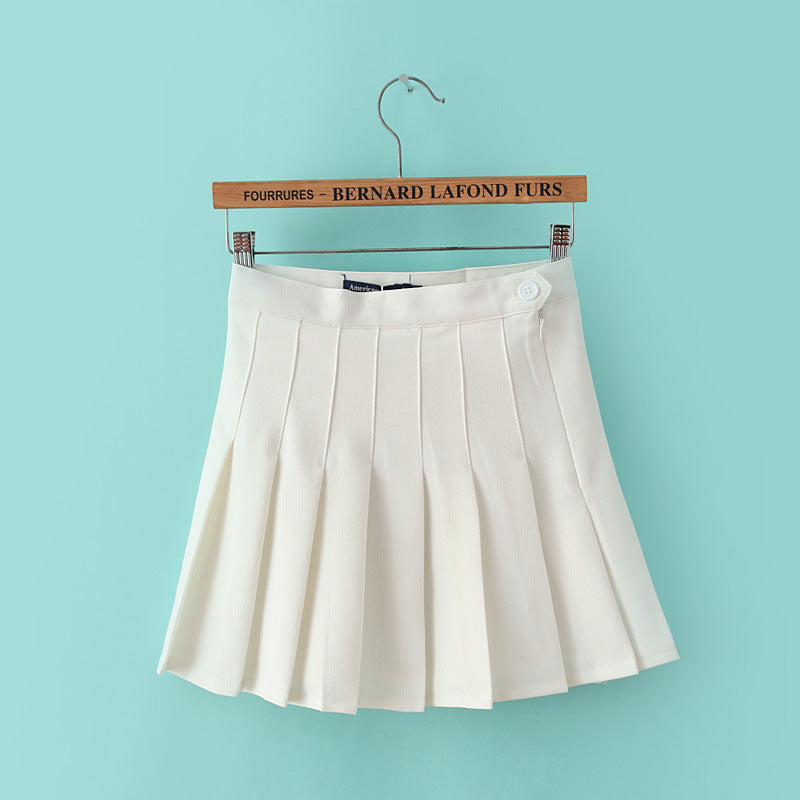 Women Skirt Preppy Style Skirt Pleated Skirt Tennis Skirt Slim Fit Skirt