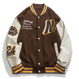 Varsity Jacket Vintage Letter Embroidered Baseball Uniform Boys Autumn and Winter Jacket Jacket