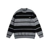 Unisex Sweater Autumn Striped Patchwork round Neck Sweater