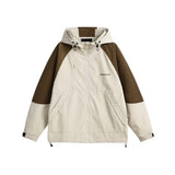 Unisex Jacket Fall Color-Blocking Printed Jacket