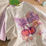 Women T Shirt Fruit Print Harajuku Tshirt Kawaii Loose Short