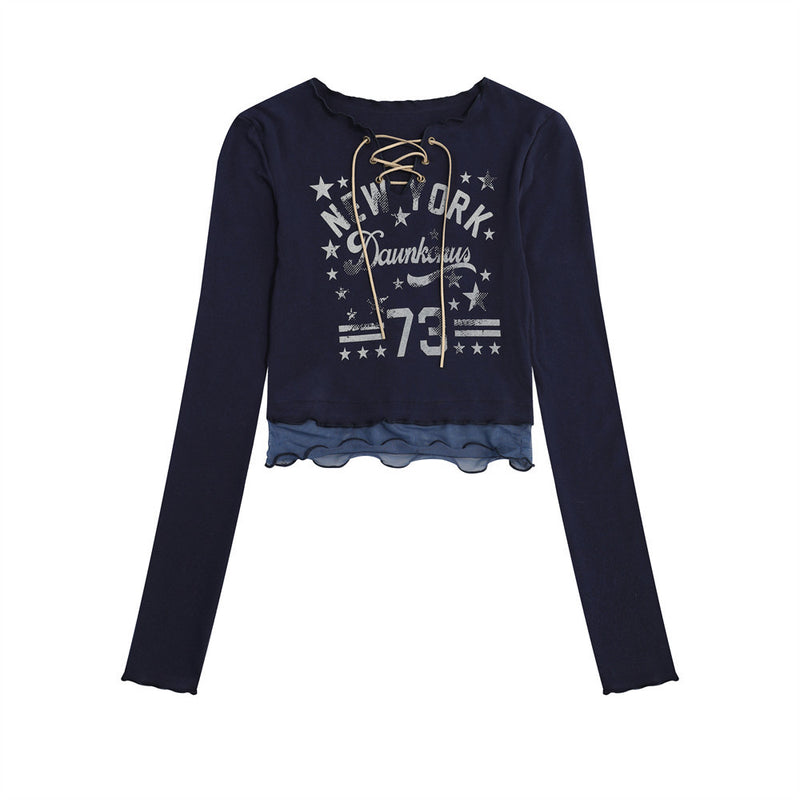 Women Long Sleeve T-shirt Short-Sleeved T-shirt Women's Printing