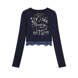 Women Long Sleeve T-shirt Short-Sleeved T-shirt Women's Printing