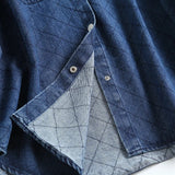 Women T-shirt Fall Long Sleeve Shirt Female Loose-Fitting Denim Clothes