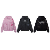 Unisex Vintage Hoodie Printed Sweater for Men and Women Casual Loose