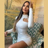 Women Desses Sexy Dress Long Sleeve Skinny Hip Skirt Women