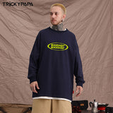 Men Long Sleeve Shirt Vintage Floral Print Long Sleeves T-shirt Men's Loose Casual Couple Sweater
