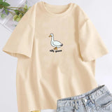 Silly Goose T-Shirt Women Trendy Unisex T Shirt Summer