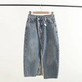 Women Skirt Vintage Denim Skirt Skirt