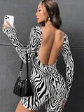 Women Jumpsuit Fall Fashion Women's Wear Slim-Fit Sheath Long-Sleeved Jumpsuit