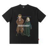 Men T Shirt Summer American Street Fashion Brand Short Sleeve T-shirt Men's Loose