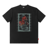 Men's T Shirt Printed Short-Sleeved T-shirt Men's and Women's Retro Distressed