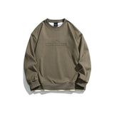 Unisex Hoodie Vintage University Style Printed Loose round Neck Sweater