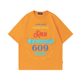 Men's T Shirt Printed round Neck T-shirt Men's and Women's Cotton Short Sleeve