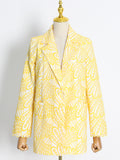 Frankie Shop Hourglass Blazer Autumn Fashion V-neck Long Sleeve Suit Coat