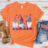 Women's Independence Day T Shirt round Neck Short Sleeve T-shirt
