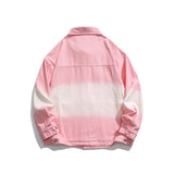 Unisex Jacket Autumn Washed Gradient Denim Women's Wear