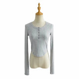 Women T-shirt Long Sleeve Pullover T-shirt Top
