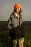 Unisex Jacket Autumn Stitching Split Jacket