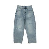 Unisex Jeans Men's Pants Water Washed Hole