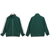 Palm Angle Sweatshirt Palm Angels Striped Stand Collar Jacket for Men and Women Couple Loose Sports Jacket
