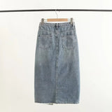 Women Skirt Vintage Denim Skirt Skirt