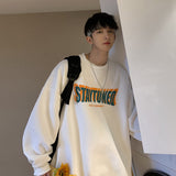 Men Hoodie Spring and Autumn round Neck Sweater Ruan Handsome Casual Jacket Men's Loose All-Matching