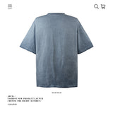 American vintage street T-shirt pure cotton men's and women's summer loose