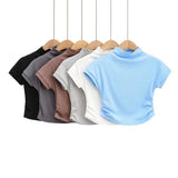 Women T-Shirt Short-Sleeved T-shirt Women's Summer Slim Top