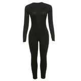 Women Jumpsuit Autumn Women's Sexy Cutout Knitted Trousers