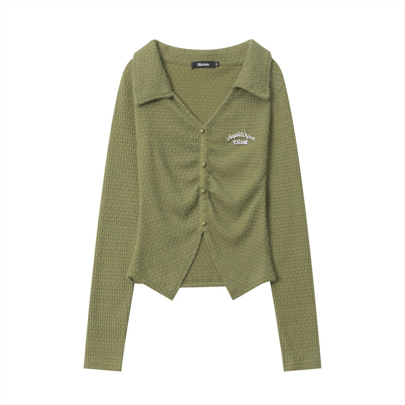Women Long Sleeve T-Shirt Long Sleeve T-shirt Girls Autumn Design Sense Long Sleeve Casual Top