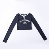 Women T-Shirt Autumn Women's Short T-shirt Fashion Slim Top