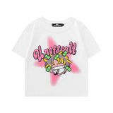 Women T-shirt Printed Short T-shirt for Girls Summer Casual Short Sleeve