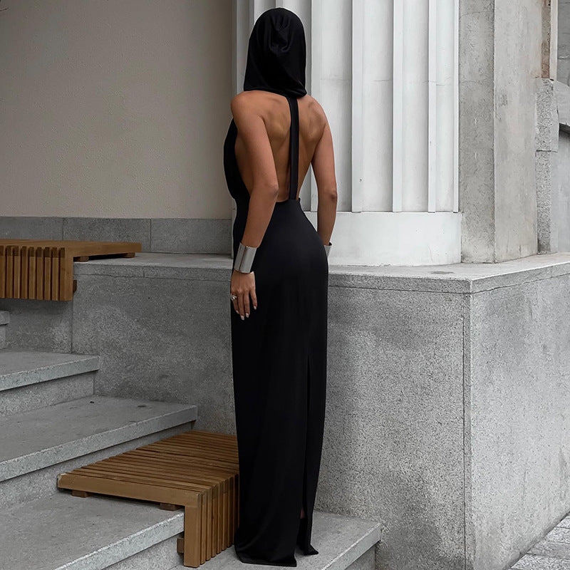 Women Dresses Summer Women's Fashion Hooded Slim Fit Dress