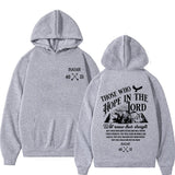 Christian Jesus Letters Print Hoodies Men Women's