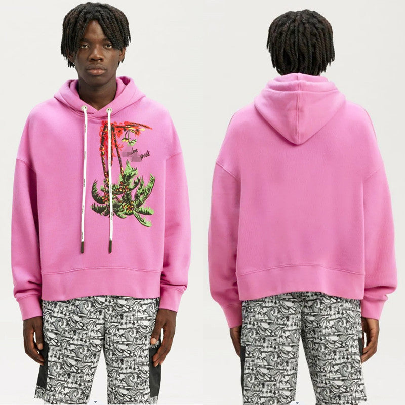 Palm Angle Hoodie Palm Angels Embroidered Hoodie Men's and Women's Hoodie Coat