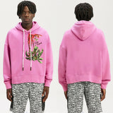 Palm Angle Hoodie Palm Angels Embroidered Hoodie Men's and Women's Hoodie Coat