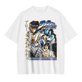 2024Kira Yoshikage T-shirt Oversize Vintage Washed Anime