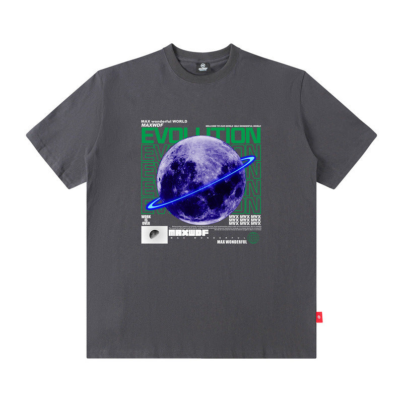 Men T Shirt Spring/Summer Fashion High Street National Fashion Loose