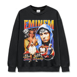 Detroit Eminem T Shirt Vintage Loose Heavy Crew Neck T Shirt