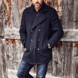 Men Jack Casual Mid-Length Men's Jacket Slim Fit