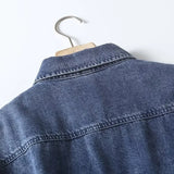 Women T-Shirt 2 Vintage Distressed Oversize Casual Denim Jacket Coat for Women
