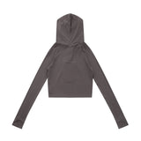 Women Long Sleeve T-Shirt Hooded Long Sleeve T-shirt Women's Spring and Autumn High Street Pullover
