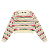 Women Sweater Girls' Spring and Autumn Casual Outdoor O-neck Short