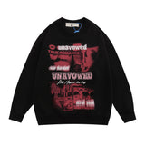 Men Hoodie Printed Crew Neck Sweatshirt Autumn and Winter Loose Casual Sweatshirt