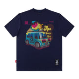 Men T Shirt Short Sleeve T-shirt Male and Female Trendy Brand Printed Loose Hip Hop