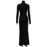Women's Autumn Winter Sexy Long Sleeve Dress Maxi Dress